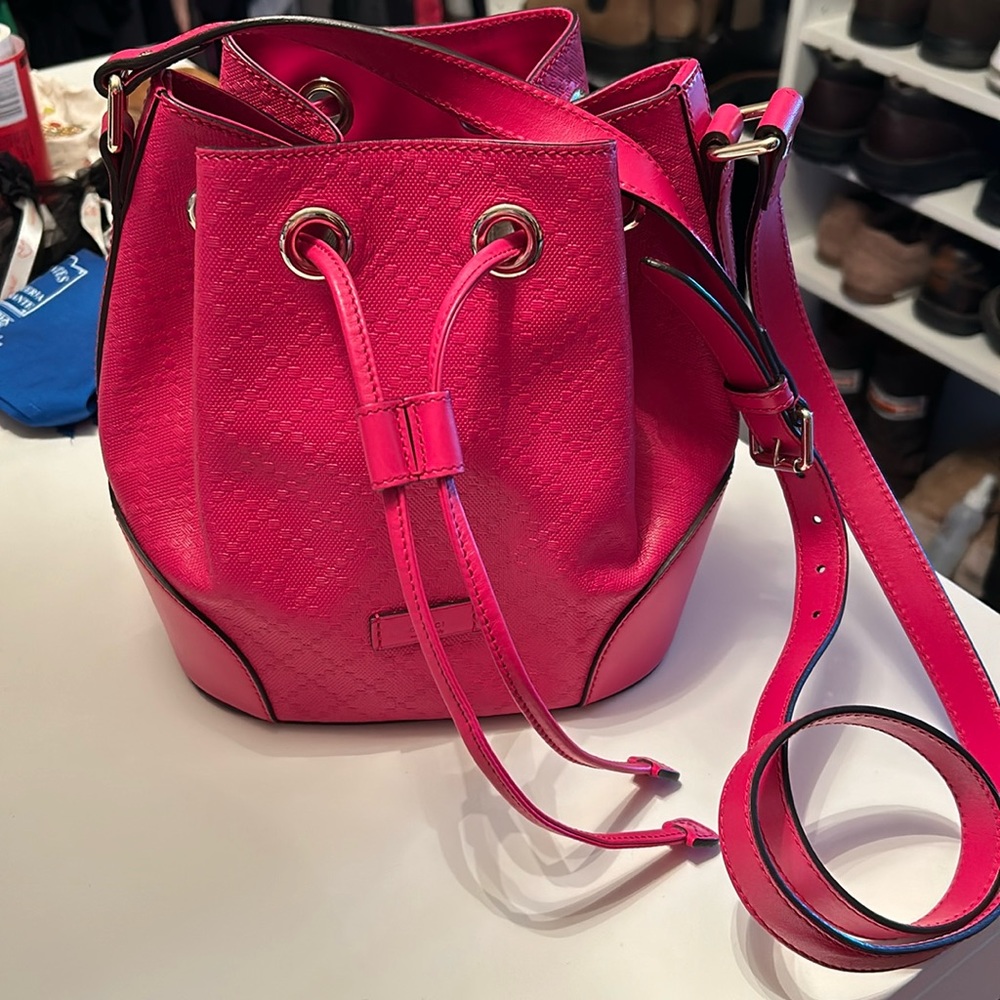 Gucci Hilary Lux Diamante Bucket Bag